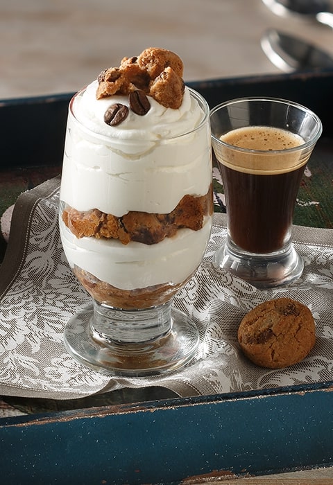 Trifle με μπισκότα και άρωμα καφέ